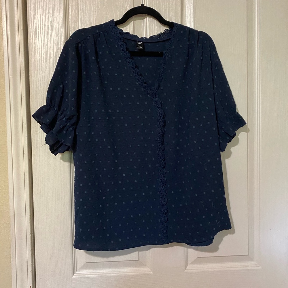 Women's Navy Blue Top